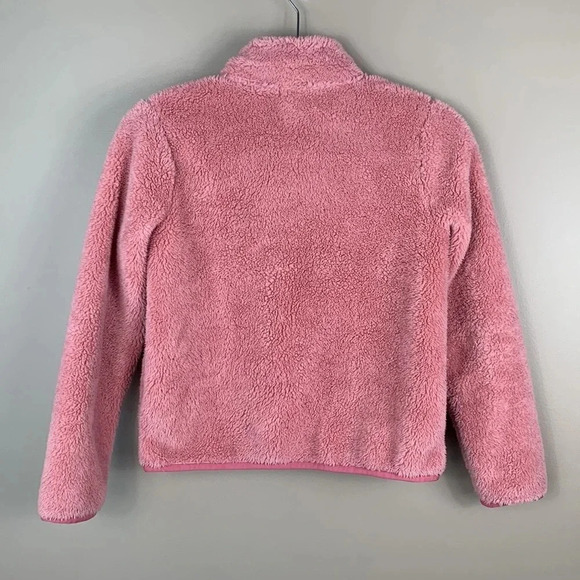 Crewcuts pink fuzzy snap pullover sz lg - Picture 7 of 7